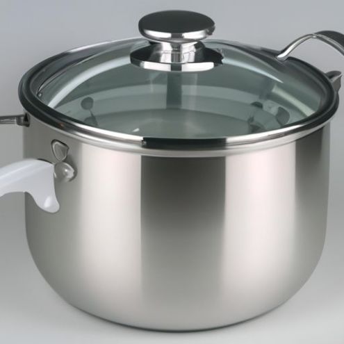 Pot à répartition uniforme de la chaleur, marmite adaptée à toutes les cuisinières, cuisson saine en acier inoxydable