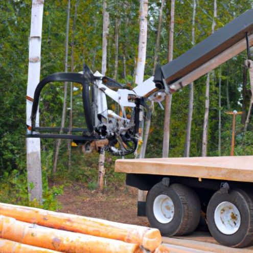 timber crane atv trailer farm mini tractor log atv log trailer with crane made in China Professional with crane dump loader