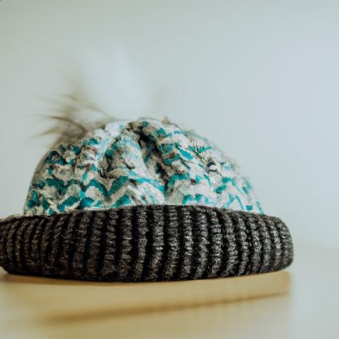 Зимняя шапка-бини с напуском и манжетами из 100% акрила, зимняя теплая удобная шапка вязаная теплая шапка для взрослых с индивидуальным логотипом унисекс