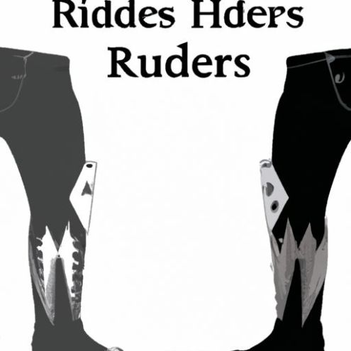 pengendara Setengah bab dan sesuaikan logo dan desain pelindung kaki Sepatu balap kuda dengan logo khusus Peralatan Berkuda Desain Kustom Bergaya Baru