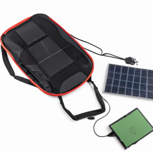 travel laptop solar power backpack Factory portable solar panel wholesale USB charging port waterproof