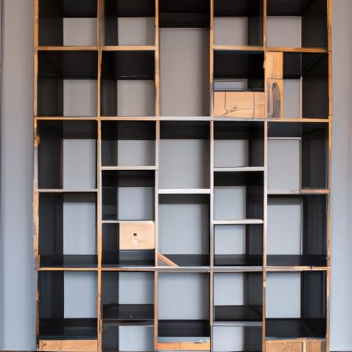 Grand stockage personnalisé multifonctionnel salon étagères à épices chambre chambres maison livres étagère bibliothèque armoire murale blocs de bois