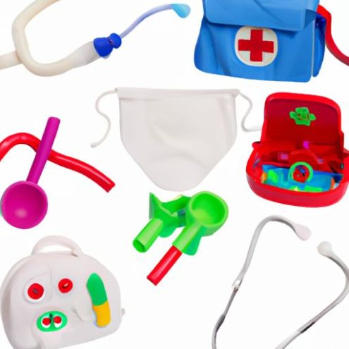 Set mainan dokter Pura-pura bermain set mainan rumah sakit perlengkapan anak-anak mode