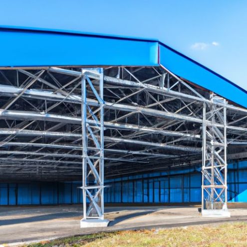 Estructura de acero prefabricada Edificio taller almacén estructura de acero Hangar de aviones prefabricado personalizado