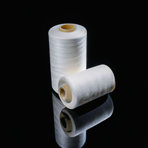 60/2 para linha de bordar de bobina tenacidade fio de nylon de alta qualidade fio fiado branco cru