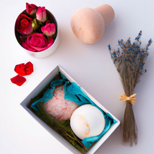 मसाज बॉडी बाथ नमक बम बॉक्स उपहार सेट गुलाब थोक निजी लेबल प्राकृतिक