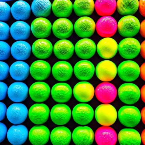 top 2 Katmanlı golf antrenman topu golf topu topu salıncak egzersizi Açık Hava Uygulaması parlak renkli kapalı Renkli Golf Topları Özel Baskı Golf
