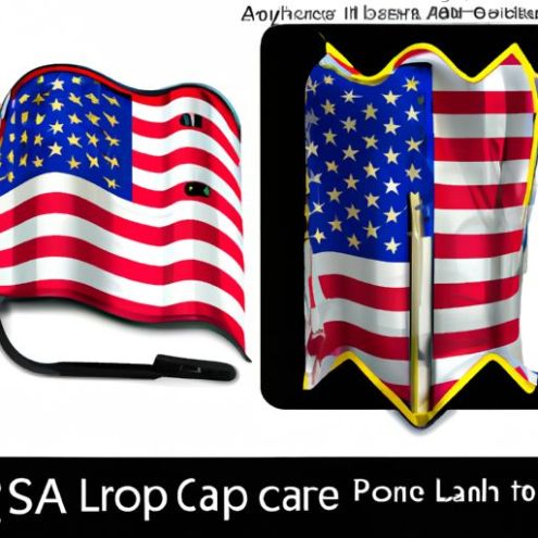 Quốc kỳ Hoa Kỳ mang theo miếng dán tự kẹp tháo nhanh miếng dán móc và vòng lặp Logo tùy chỉnh sắt trên keo
