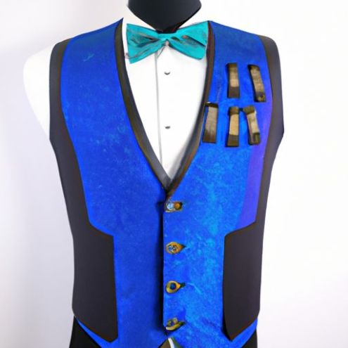 Waistcoat For Men Fashion Formal reflective vest Men's Bowtie and Waistcoats Set Factory Custom New Design
