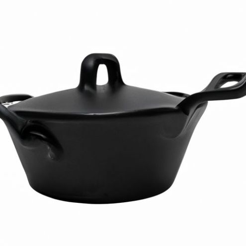 Design Cast Iron Sauce Pot pan with black Restaurants Cast Iron Cookware Opening Sale Samples Special