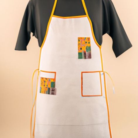 Protection Dirty Reusable And Waterproof apron hand embroidered Print On Demand Custom Apron For Diy Figurines Pottery Art Chef Apron Professional