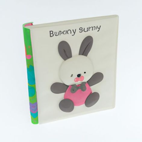 3D 动物兔子皱纹忙碌书籍声音互动织物柔软婴儿布书籍适合 0​​-12 个月儿童触摸和感觉