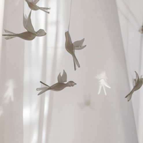 Transparent Bird Flying Birds for wedding backdrop curtains wedding Hotel Wedding Event Ceiling Decoration 2022 New Hanging Birds