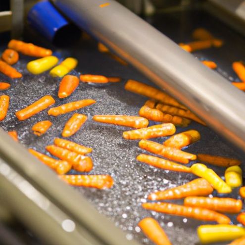 蔬菜加工线 橙粒产品制作 马铃薯 胡萝卜 清洗 干燥 切丁机 工业农场 工厂 水果
