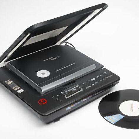 DVD oynatıcı şarj edilebilir BT taşınabilir pikap vinil radyo CD'si