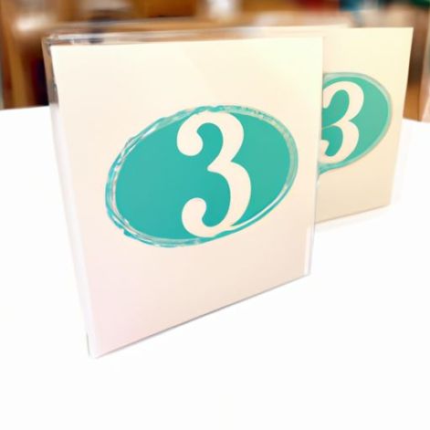 Numbers Birthday Cards Table Signs Acrylic display sign stand Place Cards AC Acrylic Invitation Card Wedding Table
