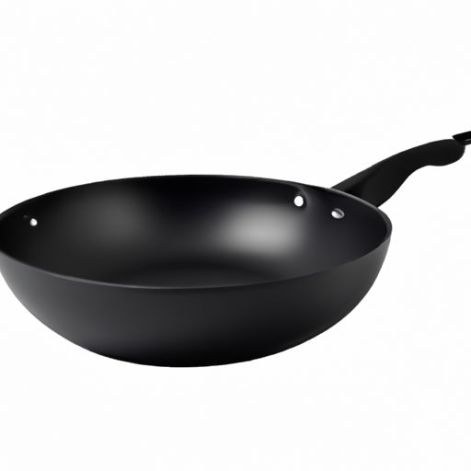 cookware sets wok, Induction bottom,soft casting non touch handle,BLACK 11-Inch home kitchen nonstick pans