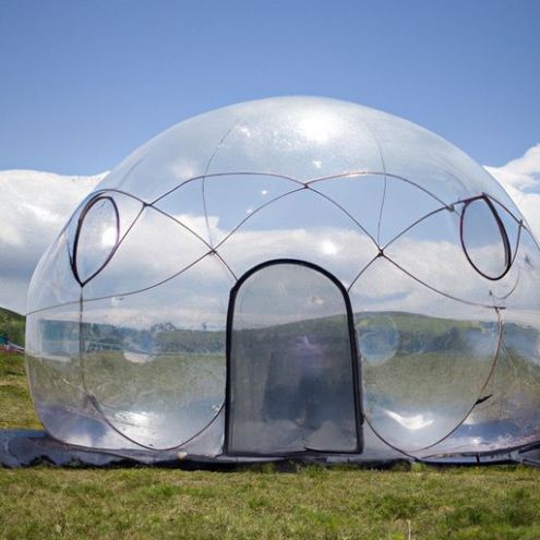 Dôme géodésique maison Yoga dôme ballons à bulles gonflables transparents tente événement sportif dôme maison serrage extérieur pas cher