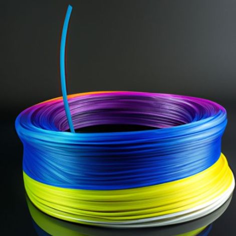 filament 3d flexible, filament de pièces d'injection de moulage en plastique personnalisé arc-en-ciel mer 95ATPU arc-en-ciel, 90A 85A doux