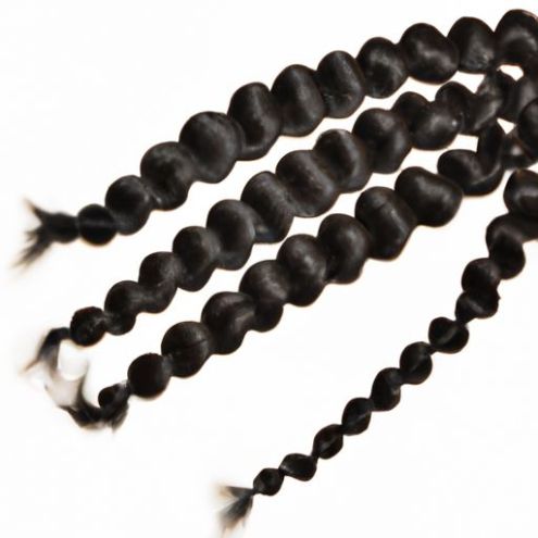 Saç Ponytails Afro Büküm peruk insan İpli Tığ Örgü Saç Uzantıları Kadınlar Için Ombre Klip Saç 18 Inç Sentetik Marley