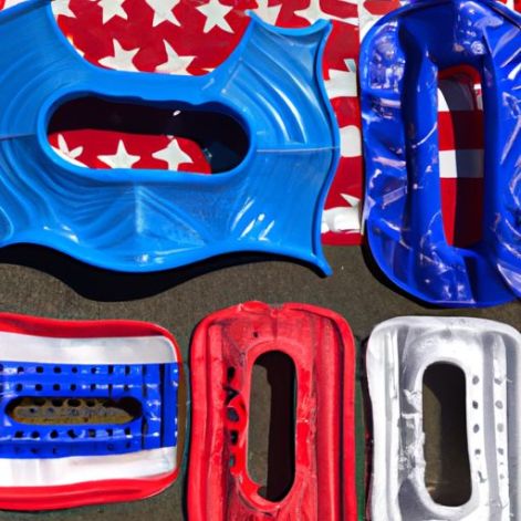Set di materassi gonfiabili per piscina per adulti con connettore per piscina gonfiabile con bandiera americana di qualità Premium per piscina Swim Line Top