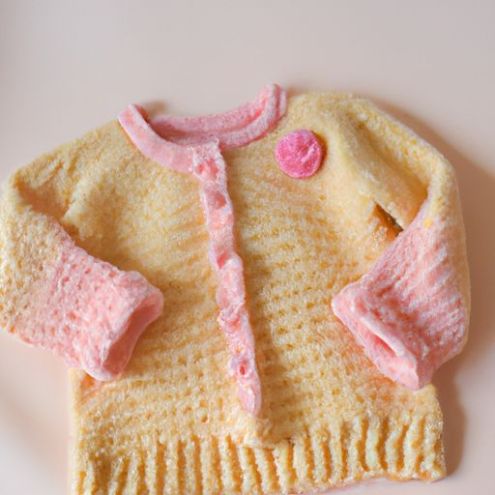 Winter New Small Flower childrens sweater Collar Toddler Girl Solid Color Girls Cardigan Sweater Sunny Baby Autumn and