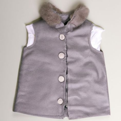 winter clothes new baby fashion style vest for vest shawl children suede waistcoat New style girls vest autumn and