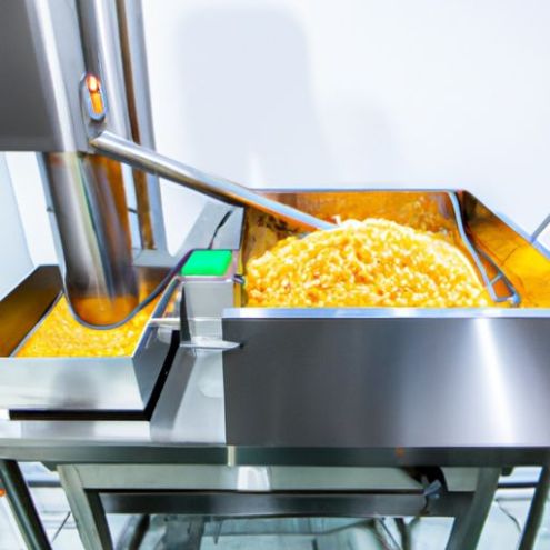 Steel Automatic Discharge Fryer เครื่องทอดลึกพร้อมตัวกรองน้ำมัน หม้อทอดสำหรับโรงงานผลิตไก่ทอดฝรั่งเศส สแตนเลสเกรดอาหาร