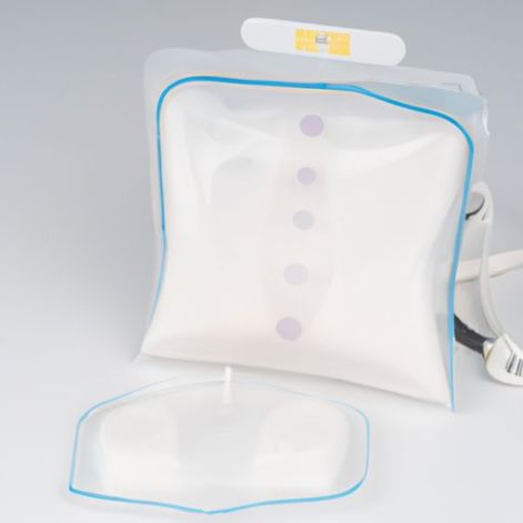 易于使用的储奶袋电动可穿戴吸奶器，用于母乳喂养，预消毒，双密封，6 盎司，超值装母乳储存袋，