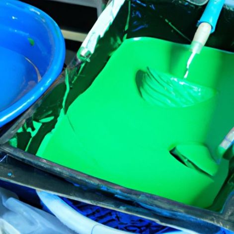 a tinta de serigrafía azul para otros cortadores artesanales bolsas no tejidas y otras telas Cowint verde óptico