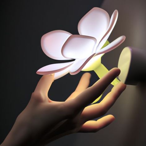 Fleur de lumière à induction du corps humain appliques murales artificielles fleur étanche dispositif interactif lampes décoratives extérieures modèle d'air fleur à induction