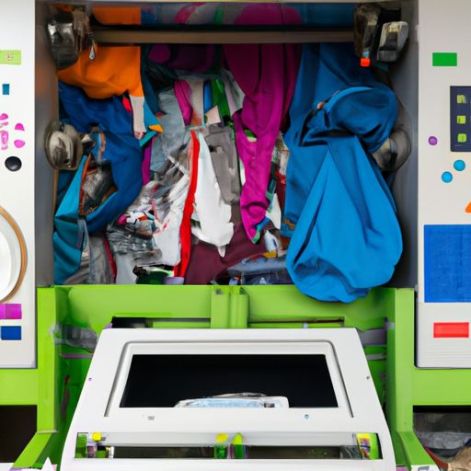 recycle les vieux vêtements, les fils de coton, les déchets de bouteilles en PET/les non-tissés en PET et autres déchets textiles Machine de recyclage des déchets textiles
