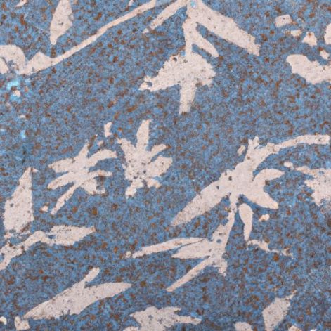 Flocked stof geweven slijtvast aangepaste viscose rayon stof met digitale print Stof viscose/nylon 75/25 blauw