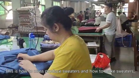 Nhà sản xuất áo len dày sọc