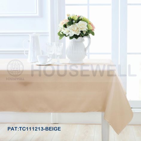 Solid Color Jacquard Fabric Tablecloths, Waterproof, Easy to Clean , Heavy Duty